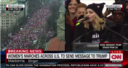 WATCH: CNN airs Madonna’s foul-mouthed speech at today’s Women’s March