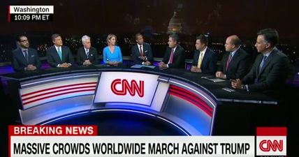 PIC: There was a fairly glaring problem with CNN’s panel discussion about women’s marches