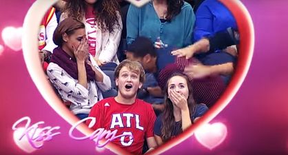 WATCH: This guy’s kiss cam proposal went horribly wrong