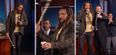 Jason Momoa’s new character is half-Irish, so he’s drinking Guinness & throwing axes on live TV