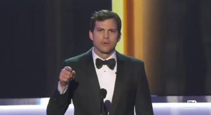 WATCH: Ashton Kutcher’s “everyone in airports that belong in my America” speech at the SAG Awards