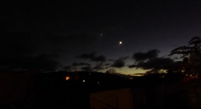 Make sure to look at the sky tonight to see Mars, Venus and the Moon in a rare sight