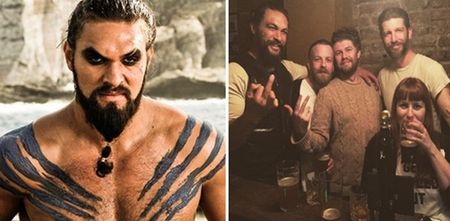PICS: Game of Thrones star Jason Momoa is back in Dublin…and he’s on the pints