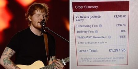 Tickets for Ed Sheeran’s Dublin gigs are already being resold for extortionate prices