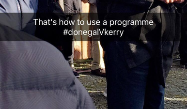 PIC: This is most innovative use of a GAA match programme we have ever seen