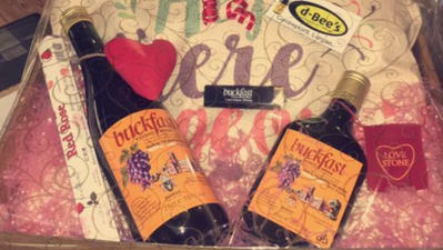 Stay calm, but Buckfast Valentine’s Day hampers are now available