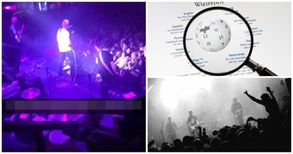 PICS: This guy used a genius Wikipedia trick to blag his way into the VIP section of a concert