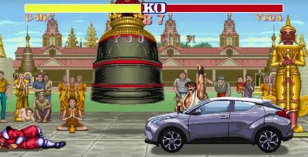 WATCH: Ryu drives a Toyota around instead of Hadouken-ing it to death