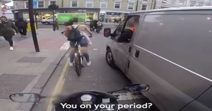 WATCH: Female cyclist gets ultimate revenge on abusive male passenger in van