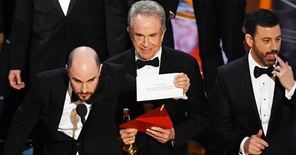 WATCH: Wrong movie is called out as Best Picture at the Oscars in the most embarrassing moment in televised history