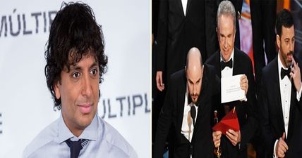 PIC: M Night Shyamalan had easily the best reaction to THAT mix-up at the Oscars