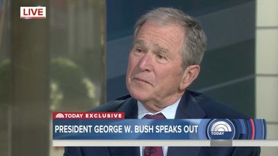 WATCH: Even George W. Bush thinks Trump has made a mistake in attacking the press
