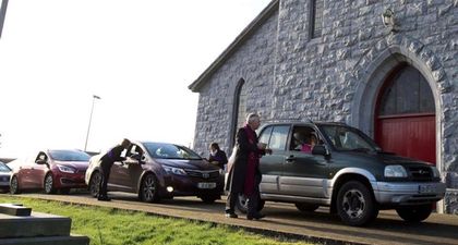 The drive-thru Ash Wednesday service in Galway was such a big deal it made it to CNN