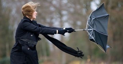 Six counties have been issued with a weather warning as 110km/h winds expected