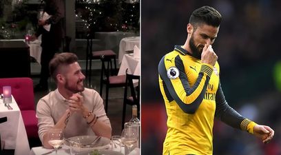 WATCH: This guy on First Dates tonight is the absolute spit of Arsenal footballer Olivier Giroud