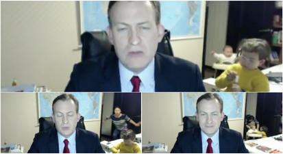 The mother of that BBC Live guest has revealed why the children came into the room