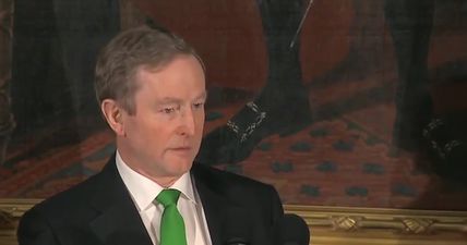 WATCH: Enda Kenny becomes emotional discussing the plight of Irish immigrants in White House speech