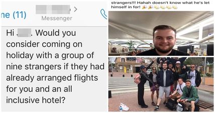 Man pulls out of group holiday; friends find stranger on Facebook with the same name and bring him instead
