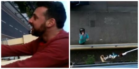 WATCH: Dublin friends order take-away, bring laziness to new levels when collecting it