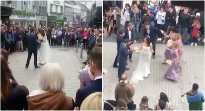 WATCH: This bride and groom brought Shop Street in Galway to a halt with their first dance