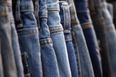 A luxury fashion store is selling these pairs of dirty jeans for a little over €400