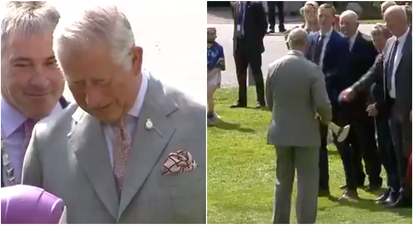 WATCH: Prince Charles tried out hurling in Kilkenny under the watchful eye of Henry Shefflin
