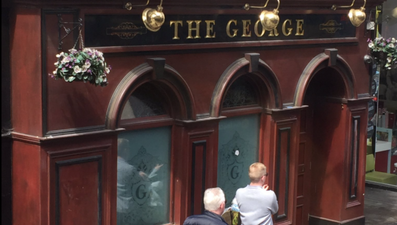 The George had a classy response to last night’s vandalism