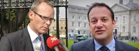 Leo Varadkar and Simon Coveney to face off for the first time on Thursday night