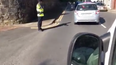 WATCH: Gardaí in Sligo were out directing traffic around a pair of swans and cygnets today