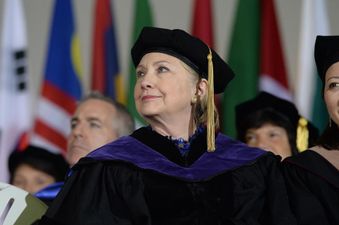 WATCH: Hillary Clinton mentions “impeachment” during commencement speech