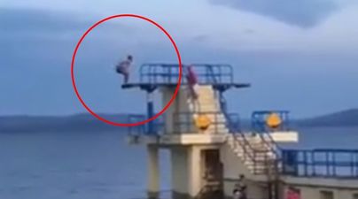 WATCH: Man executes comically bad dive off Salthill pier after promising so much in the build-up