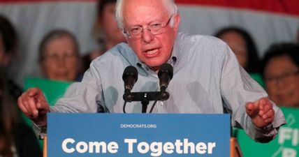 PIC: Michael D. Higgins was hanging out with Bernie Sanders today