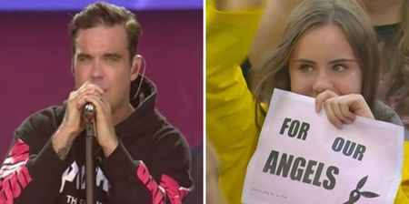 “Manchester, we’re strong” as Robbie Williams leads an emotional tribute at One Love Manchester