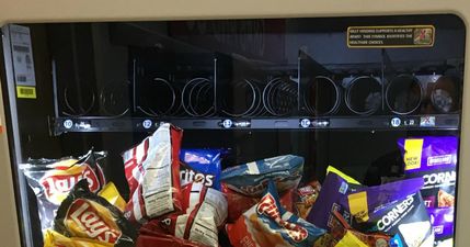 This is what happens when a vending machine distributes all its items at once