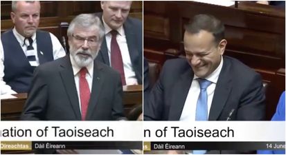 Enda Kenny’s reaction to Leo Varadkar and Gerry Adams attending the same pilates class is just glorious