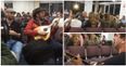 WATCH: More brilliant footage of the trad session that broke out in Newcastle after a flight to Ireland was delayed