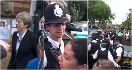 North Kensington did not have a warm reception for Theresa May on Friday night