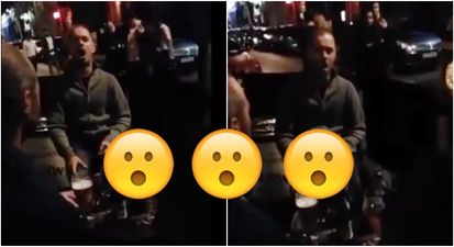 WATCH: Man sitting outside Dublin pub bursts into song, amazes everyone watching