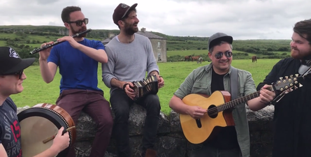 WATCH: An Irish band playing the Father Ted theme tune outside Father Ted’s house will bring a smile to your face