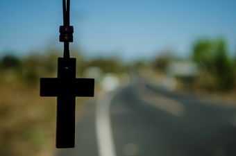 PIC: Only in Ireland would you see a car’s tax and insurance discs replaced with religious symbols