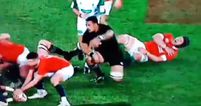 WATCH: Sean O’Brien somehow gets back on his feet after crunching hit by Jerome Kaino