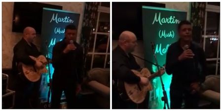 WATCH: Chris Kamara gives his best Ronan Keating impression in Carlow hotel