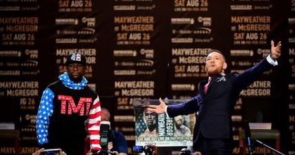 Did you spot the not-very-subtle message in McGregor’s suit at the press conference?
