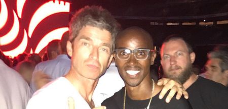 Noel Gallagher will not be impressed with how Mo Farah captioned this picture
