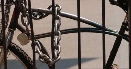 PICS: Dublin Fire Brigade issue warning after man gets own head trapped in bicycle lock