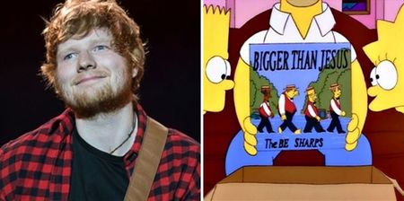 This is what Ed Sheeran is going to look like when he stars in The Simpsons