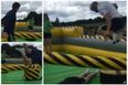 Keith Andrews & Stephen Hunt on the most intense bouncy castle