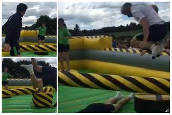 Keith Andrews & Stephen Hunt on the most intense bouncy castle