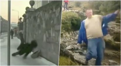 We very nearly had another “guy falling on ice” moment on RTÉ News on Sunday