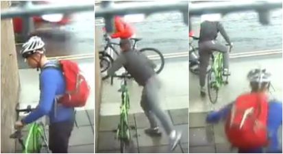 WATCH: Irish cyclist absolutely levels thief who tries to steal his bike